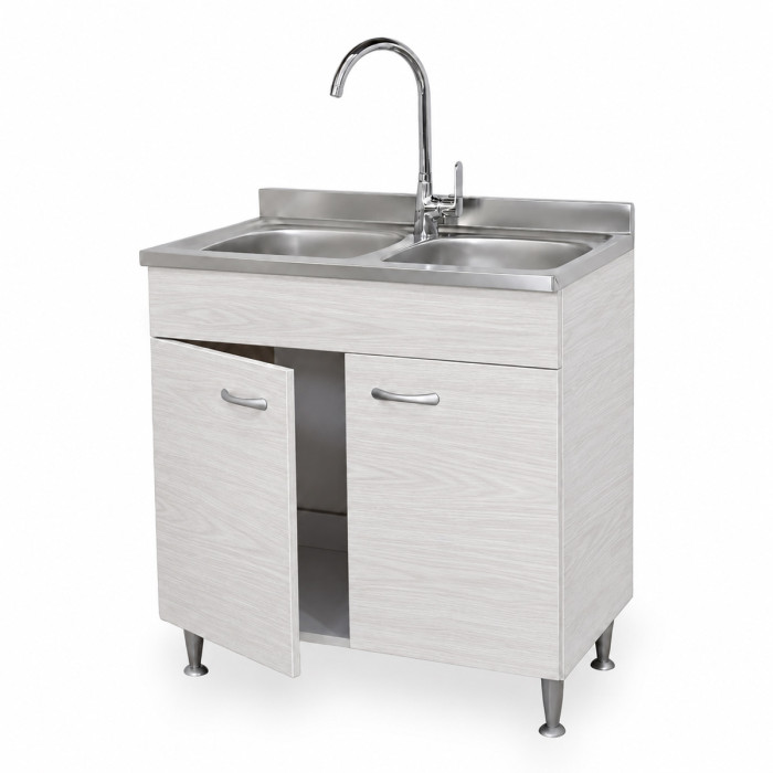 Mobile cucina compatto 80 cm con ampio vano interno