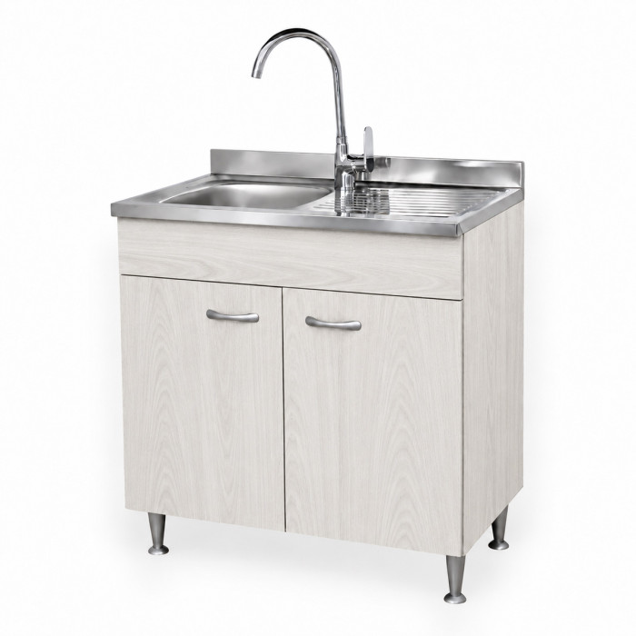 Mobile cucina compatto 80 cm con ampio vano interno