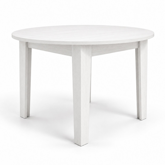 Tavolo ARTUR aperto 155 × 120 cm con piano ovale
