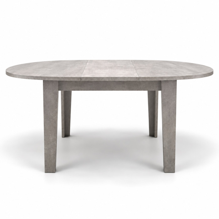 Tavolo ARTUR aperto 155 × 120 cm con piano ovale