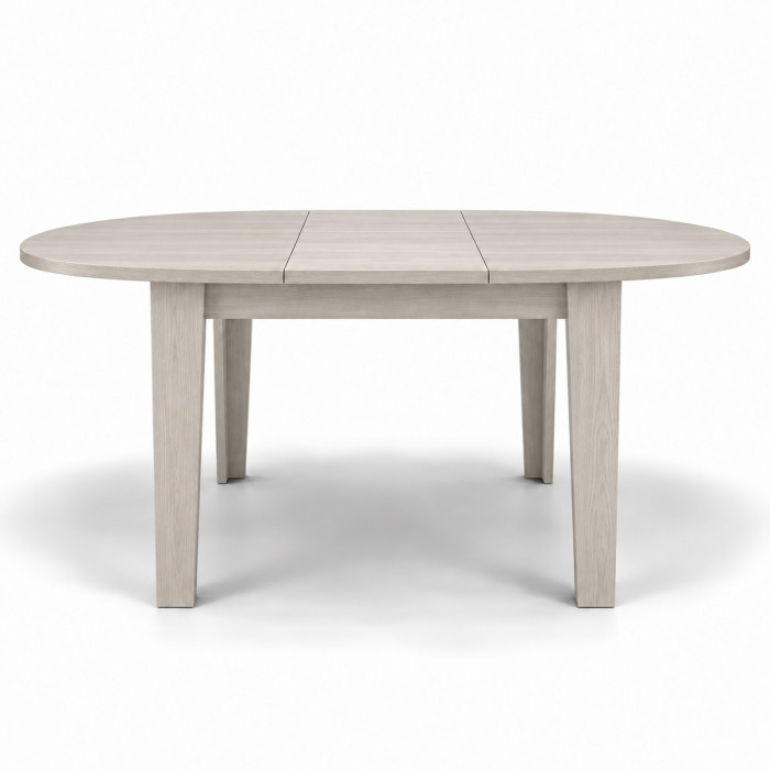 Tavolo ARTUR aperto 155 × 120 cm con piano ovale
