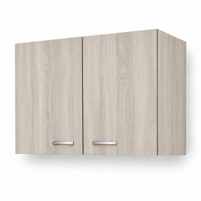 Pensile cucina effetto Olmo installato sopra il lavello