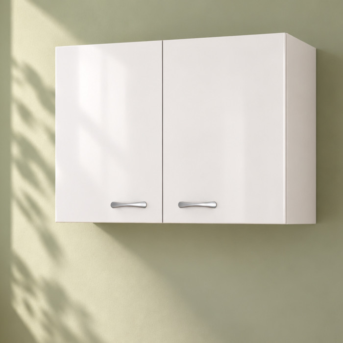 Pensile cucina BASIC Bianco 80 cm con 2 ante