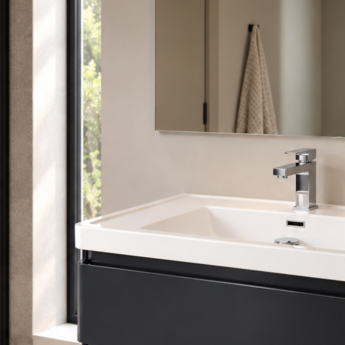 Mobile bagno sospeso cm 80 MEG Graphite Lucido