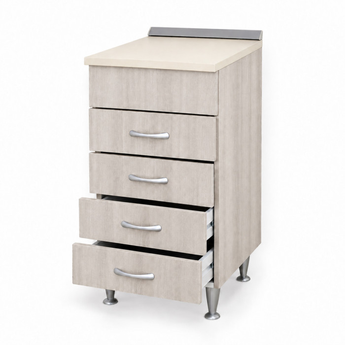 Base cucina 40 cm con quattro cassetti aperti