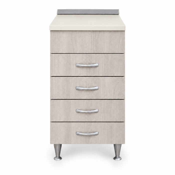 Cassettiera cucina effetto legno Olmo con top e alzatina