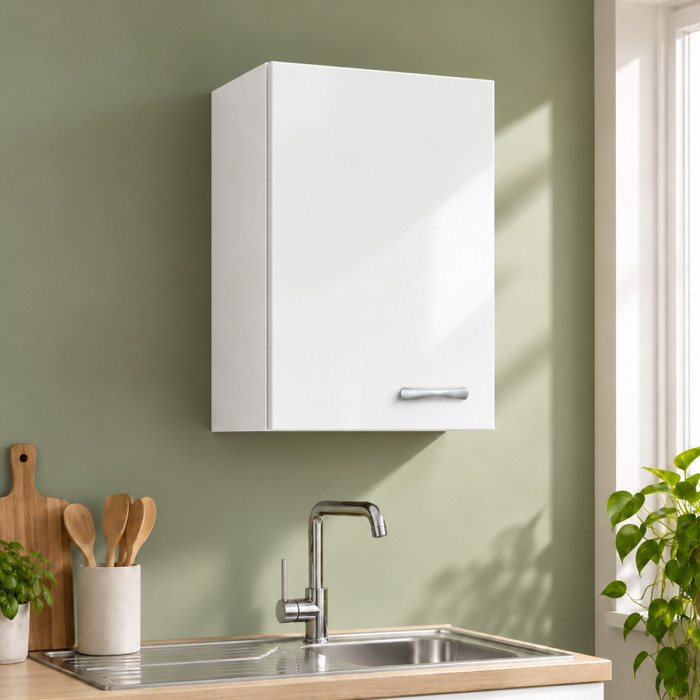 Pensile versione Sx finitura bianco cm 40x34x60 serie Basic