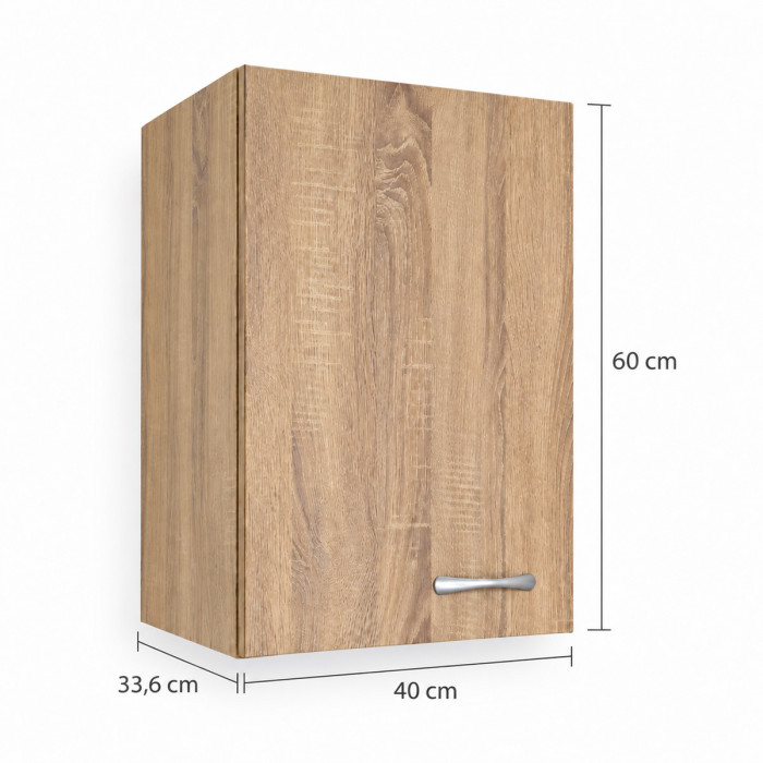 Dimensioni pensile cucina BASIC 40 × 33,6 × H 60 cm
