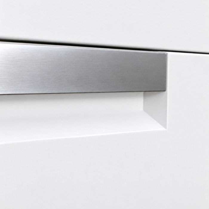 Mobile bagno bianco opaco con due cassetti soft-close