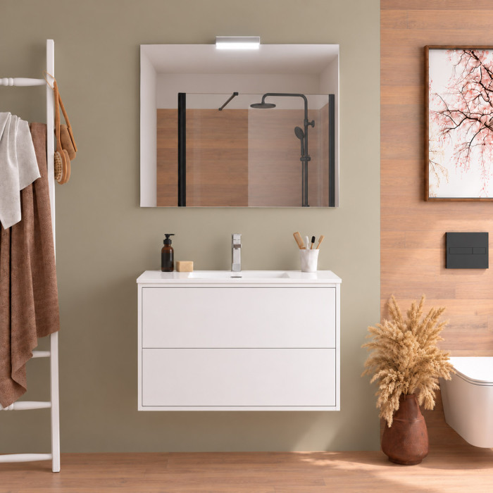 Mobile bagno completo PHIL 80 cm bianco opaco