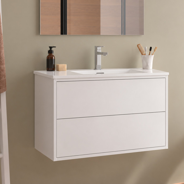 Mobile bagno sospeso PHIL con due cassetti soft-close
