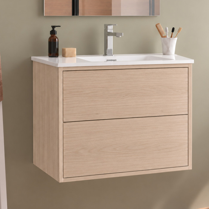 Mobile bagno sospeso PHIL con due cassetti soft-close