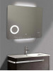Specchiera con luce LED cm 80x70 Touch Design specchio retroilluminato mod. Zoom
