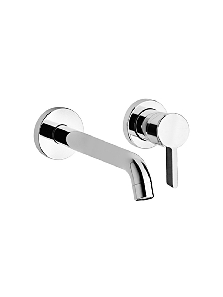 Miscelatore lavabo a muro Piralla Mod. Abbracci