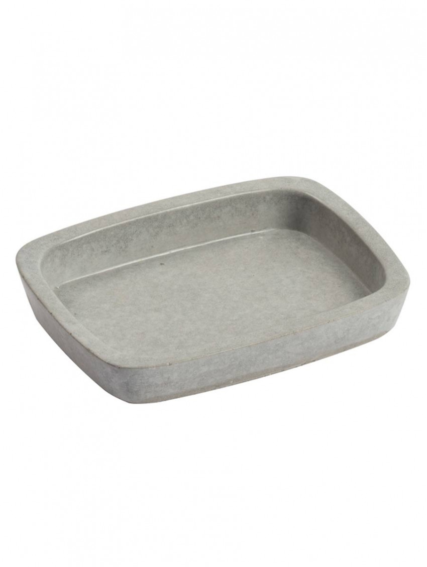 Porta sapone d'appoggio serie Horus colore Grigio 