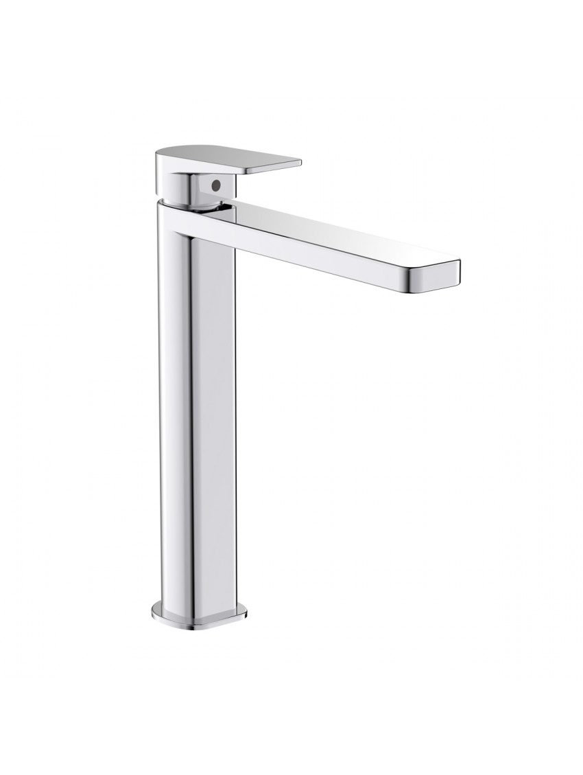 Miscelatore Lavabo alto con piletta di scarico click clack modello Plan cromo