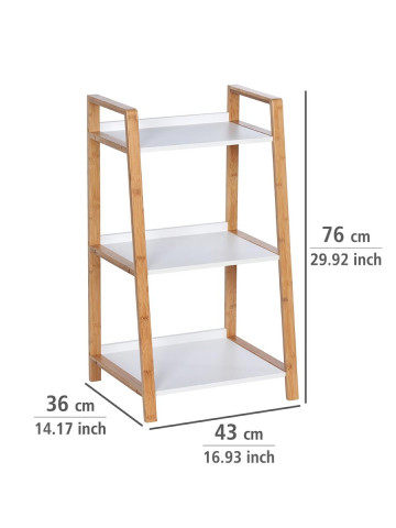 mobile scaffale bambù mdf  3 ripiani mod. Palma