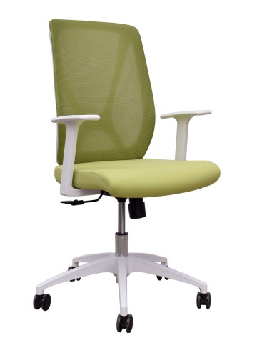 Poltrona ufficio sedia girevole con rotelle scrivania studio mod. Hamal col. Verde