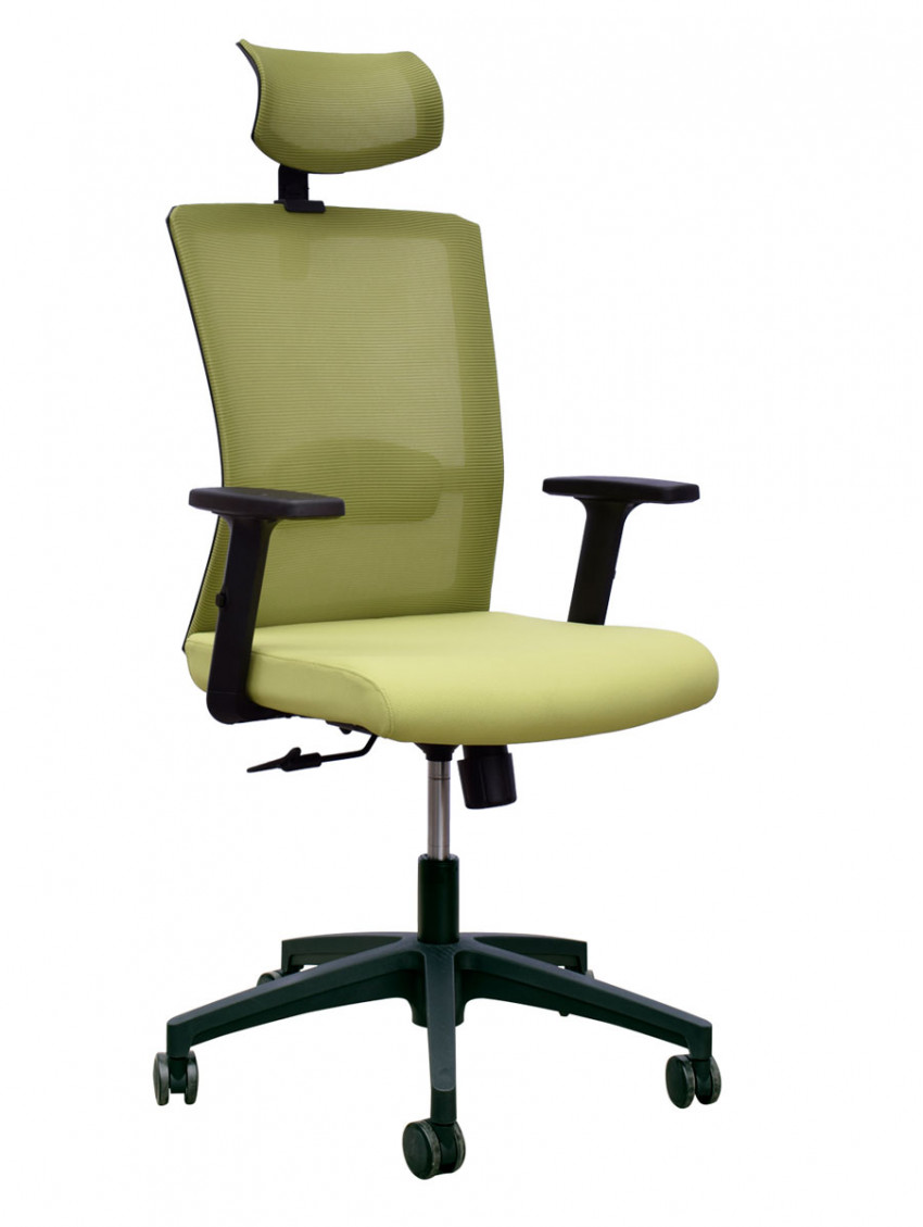 Poltrona ufficio sedia girevole con rotelle scrivania studio mod. Vega col. Verde
