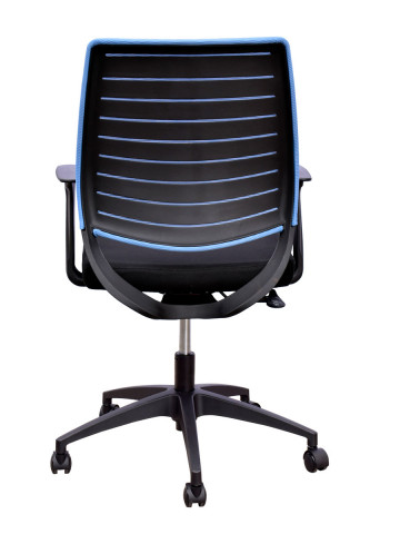 Poltrona ufficio sedia girevole con rotelle scrivania studio mod. Sirio col. Blu