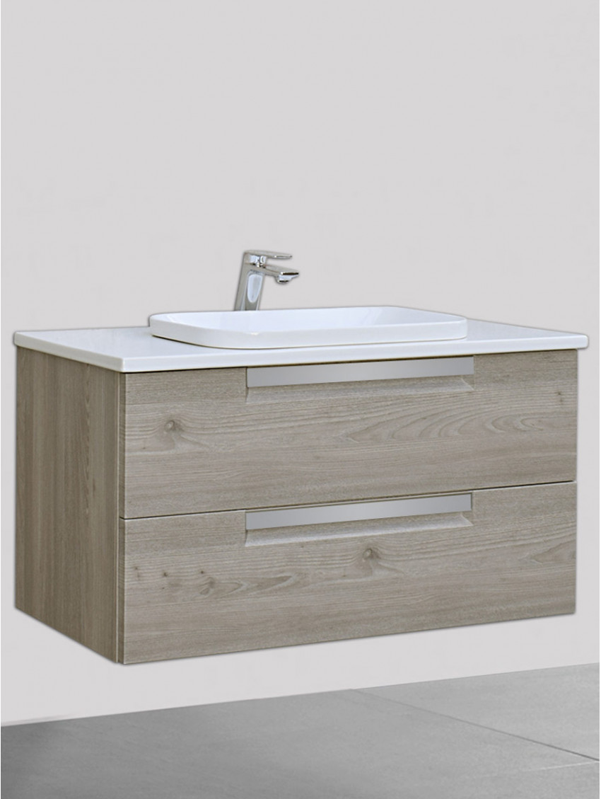Mobile bagno sospeso Althea mod. Seven 80 col. quercia chiara