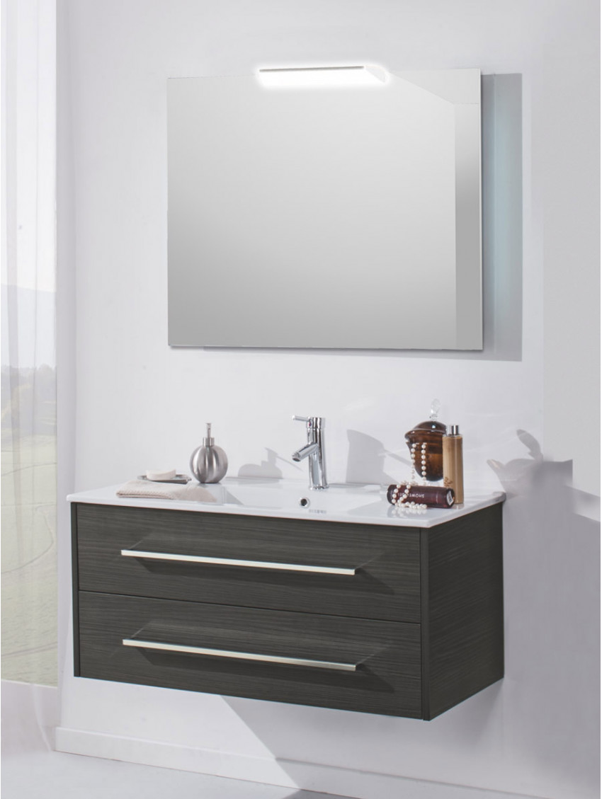 Mobile bagno sospeso 2 cassetti cm 100 Hawaii Lava