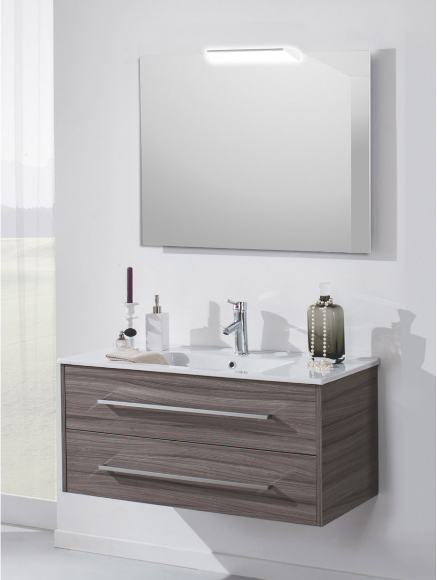 Mobile bagno sospeso 2 cassetti cm 100 Hawaii Stone